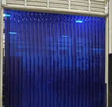 2021 the latest blue welded translucent arc resistant PVC sheet door curtain for eye protection