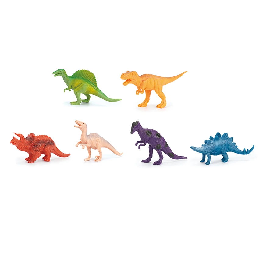 Cartoon Small Wild Mini 3d Kids Pvc Plastic Farm Dinosaur Jungle Zoo Set Animal Toys