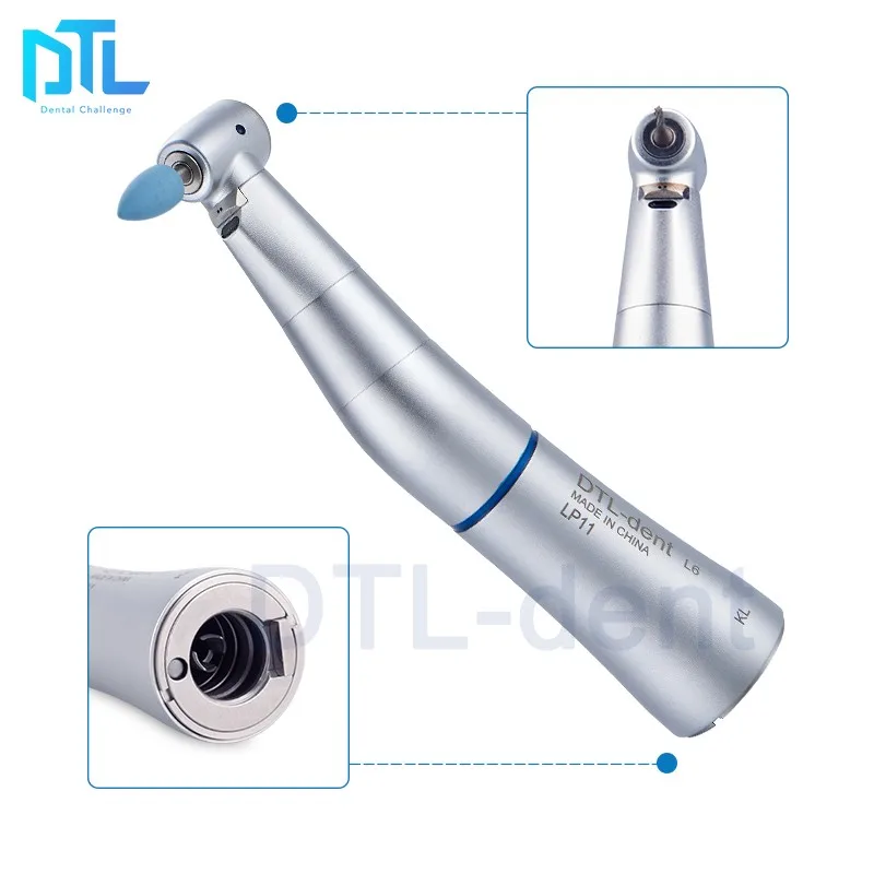 1: 1 Contra Angle Dental Handpiece Push Button Optic Fiber LED Handpiece Use With Dental Micromotor Ti Max Dental Handpiece