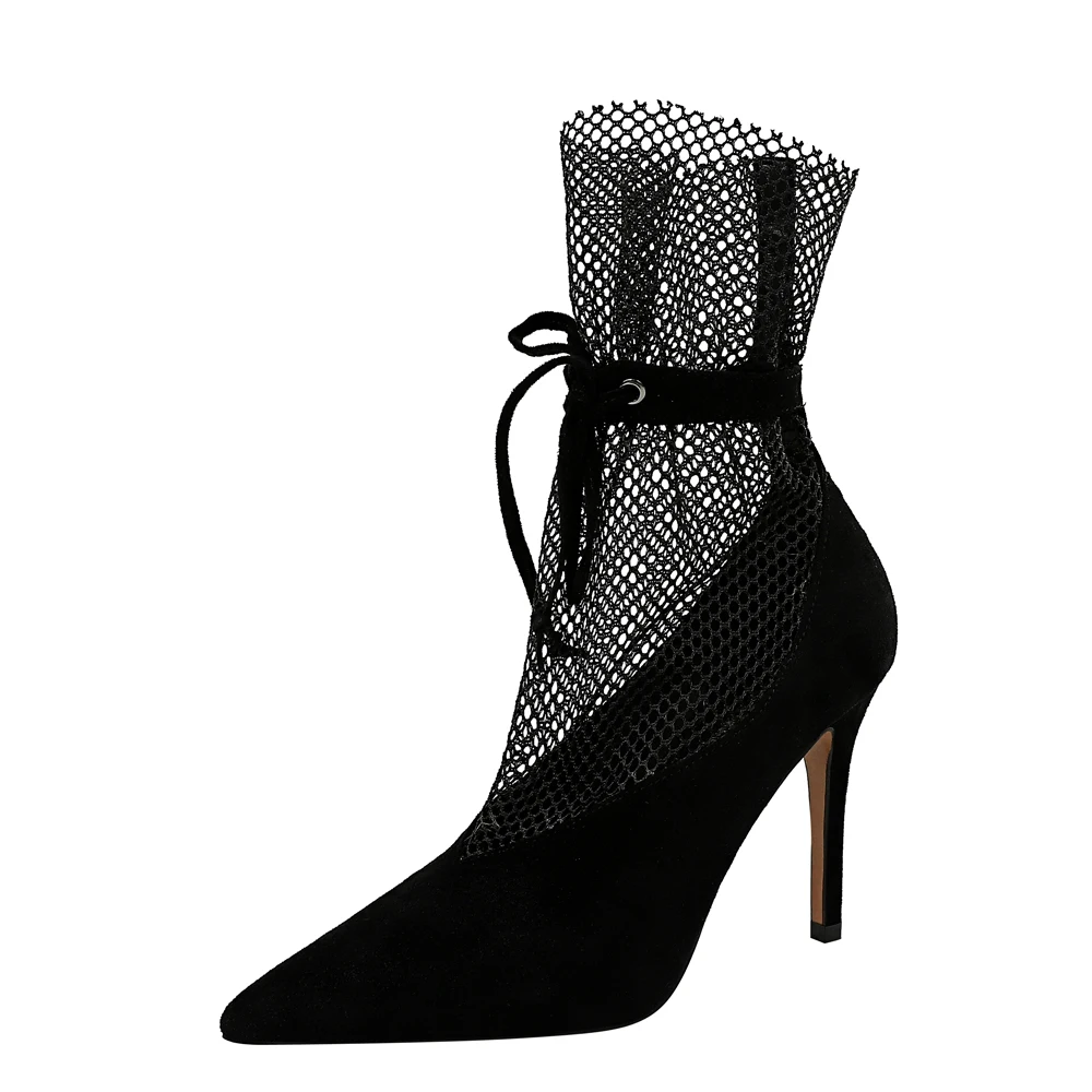 6839-2 пикантные тонкие высокий тонкий каблук туфли с закругленным носком на высоком каблуке слово шнурки шелк бутона выдалбливают c открытым носком; Женская обувь; Женские туфли-лодочки