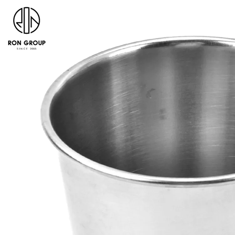 Restaurant Bar Buffet Barware Table Decorations Food Grade Mini Kitchen Metal Stainless Steel Food Serving French Fries Bucket