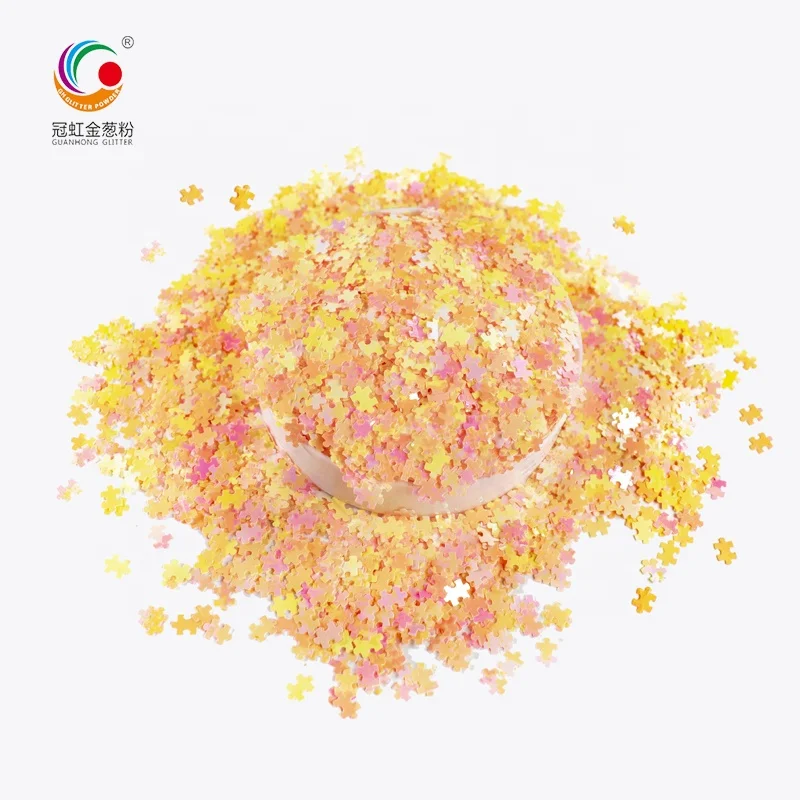 2020 New Neon Color PET Eco-friendly Chunky Bowknot Irregular Shape Glitter Powder Body Face Loose Glitter Craft Decoration