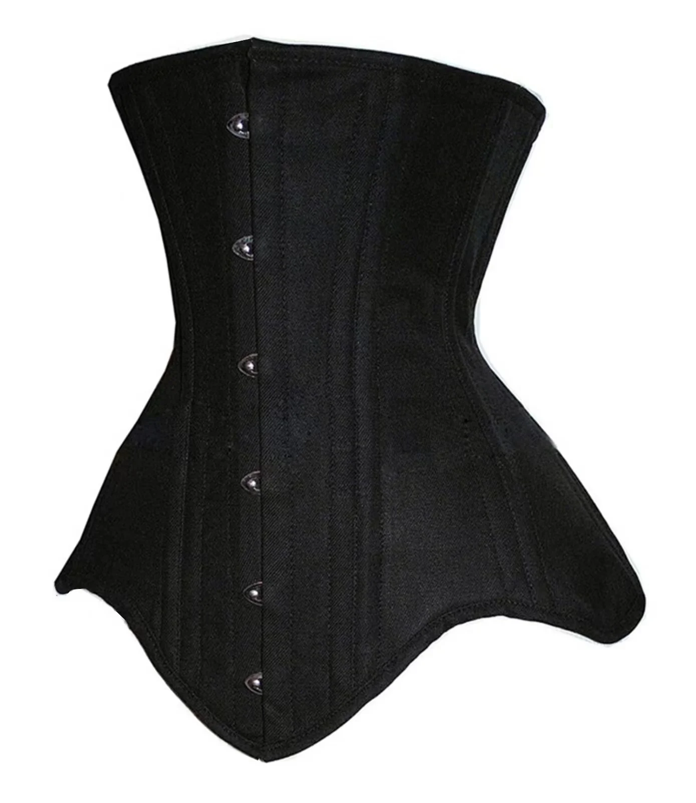 Gothic Fashionable Backless Girdle Seamless Single Collar Short Girdle Corset 18 Steel Bones Old Fashioned Corset