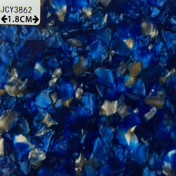 2.5MM thick royal blue artificial jade patterned cellulose acetate sheet for hairpin comb glasses  acetate glasses frames