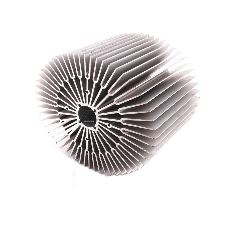 Горячая Распродажа, большой размер, индивидуальная круглая форма, экструдированный промышленный алюминиевый теплоотвод, экструзионный теплоотвод, профиль