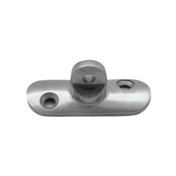 Stainless steel railing support top mounted adjustable straight saddle handrail bracket