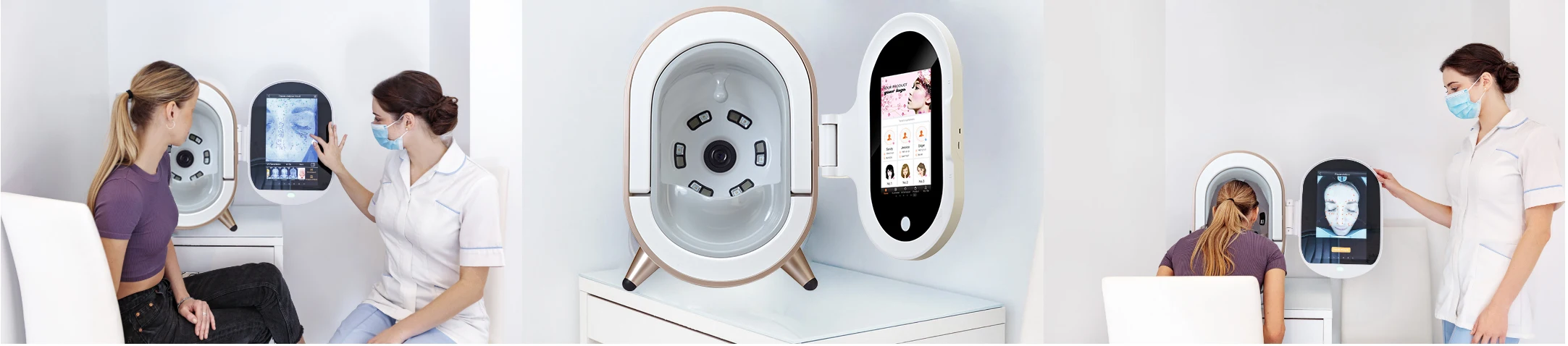 Best selling 3D Smart Facial Skin Diagnostic Analysis Magic Mirror Skin Tester Analyzer machine For Skin Care