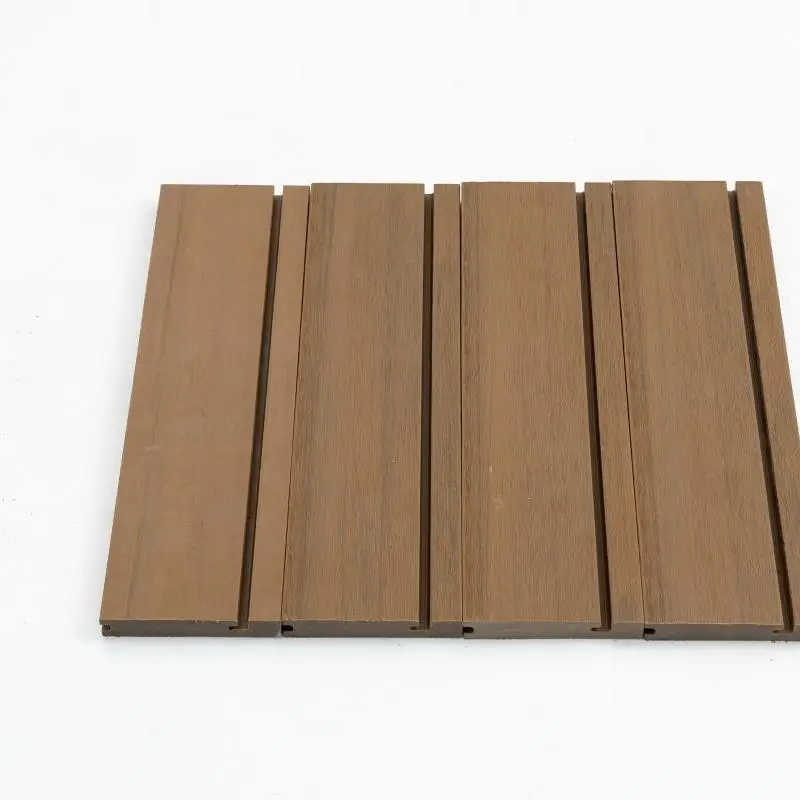 2024 New Anti-UV Waterproof Wood Plastic Decking Smooth ipe Anti-Slip Outdoor Terrace Floor Wpc Composite Flooring Tiles