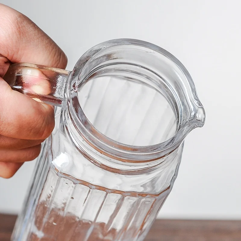 Wholesale 0.5L Glass Beer Jugs Water Pitcher with Lid