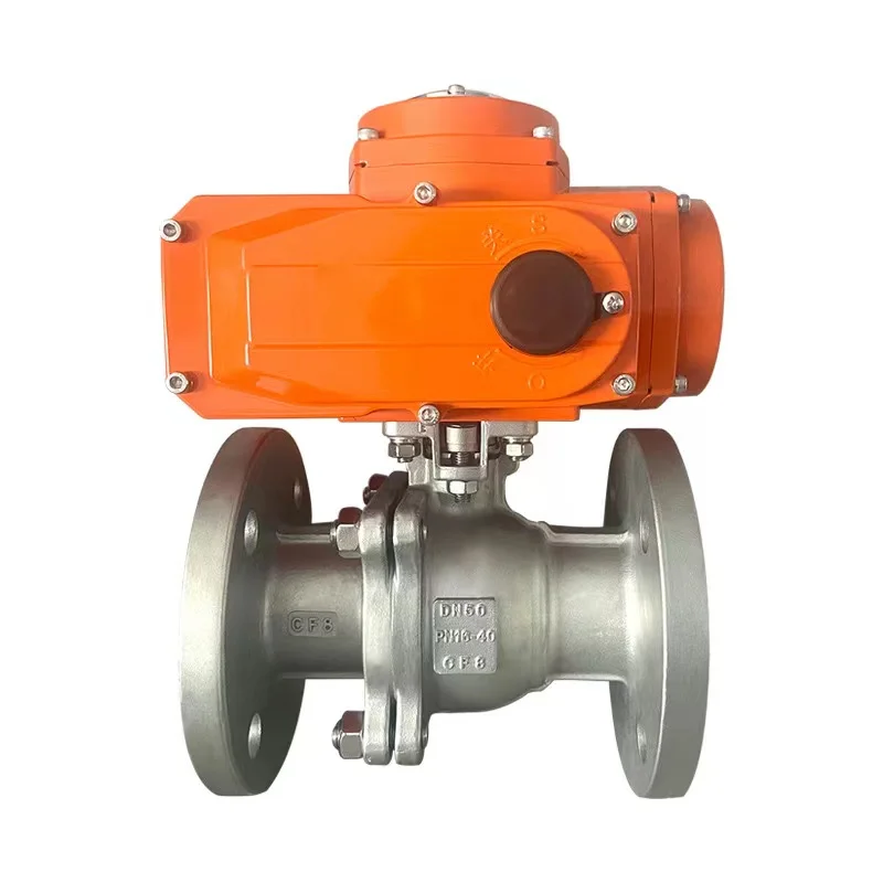 JTAIV 2 inch 2 Way motorized electronic ball valve 600 stainless steel Flow Control motorized  electric actuator ball valve