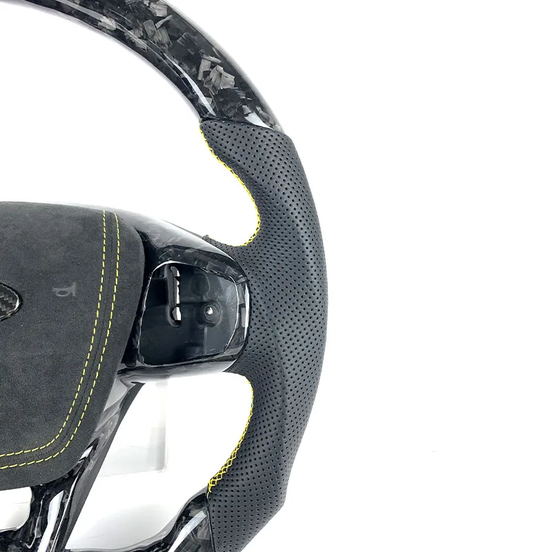 FOR Ford Focus MK3 MK4 2018 2019 2020 2021 Customized Forged Carbon Fiber Automotive Interior Accessories for Steering Wheel
