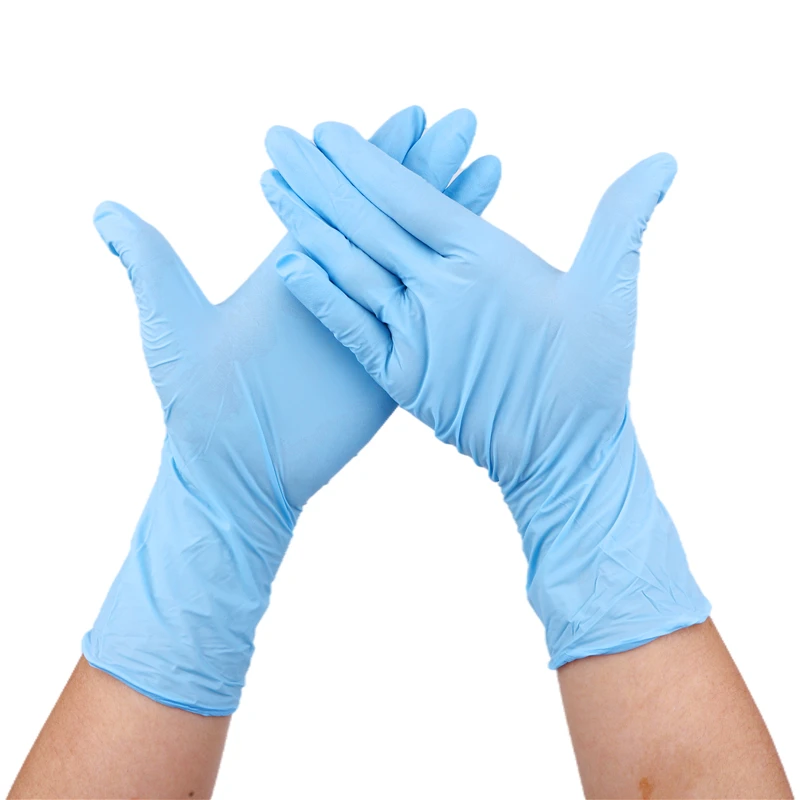 Disposable medical nitrile gloves examination gloves powder free
