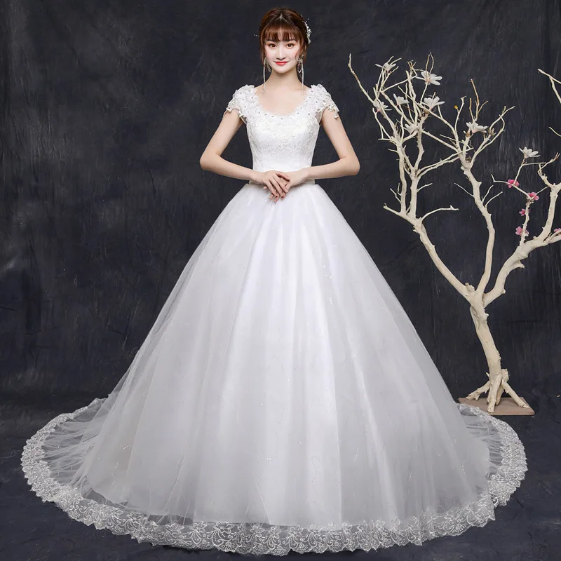 Vestido De Novia Новое поступление свадебные платья с двумя плечами длинные винтажные Свадебные на шнуровке