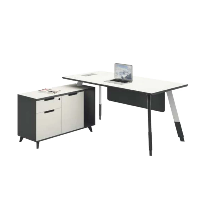 Office Durable Use Workstation Classic L Shaped Executive Desk