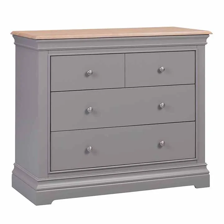 Высококачественные антикварные простые деревянные шкафы из серого дуба с 4 ящиками, шкафы для спальни