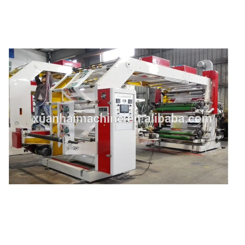 automatic high precision roll paper 4 color flexo printing machine pp non woven plastic flexo printer bag printing machine price