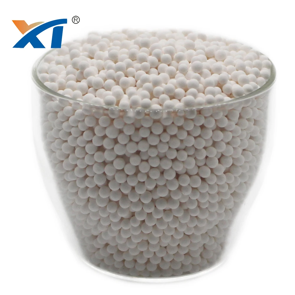 Granular Activated Alumina Balls Activated Alumina Adsorbent For Cracked Gas