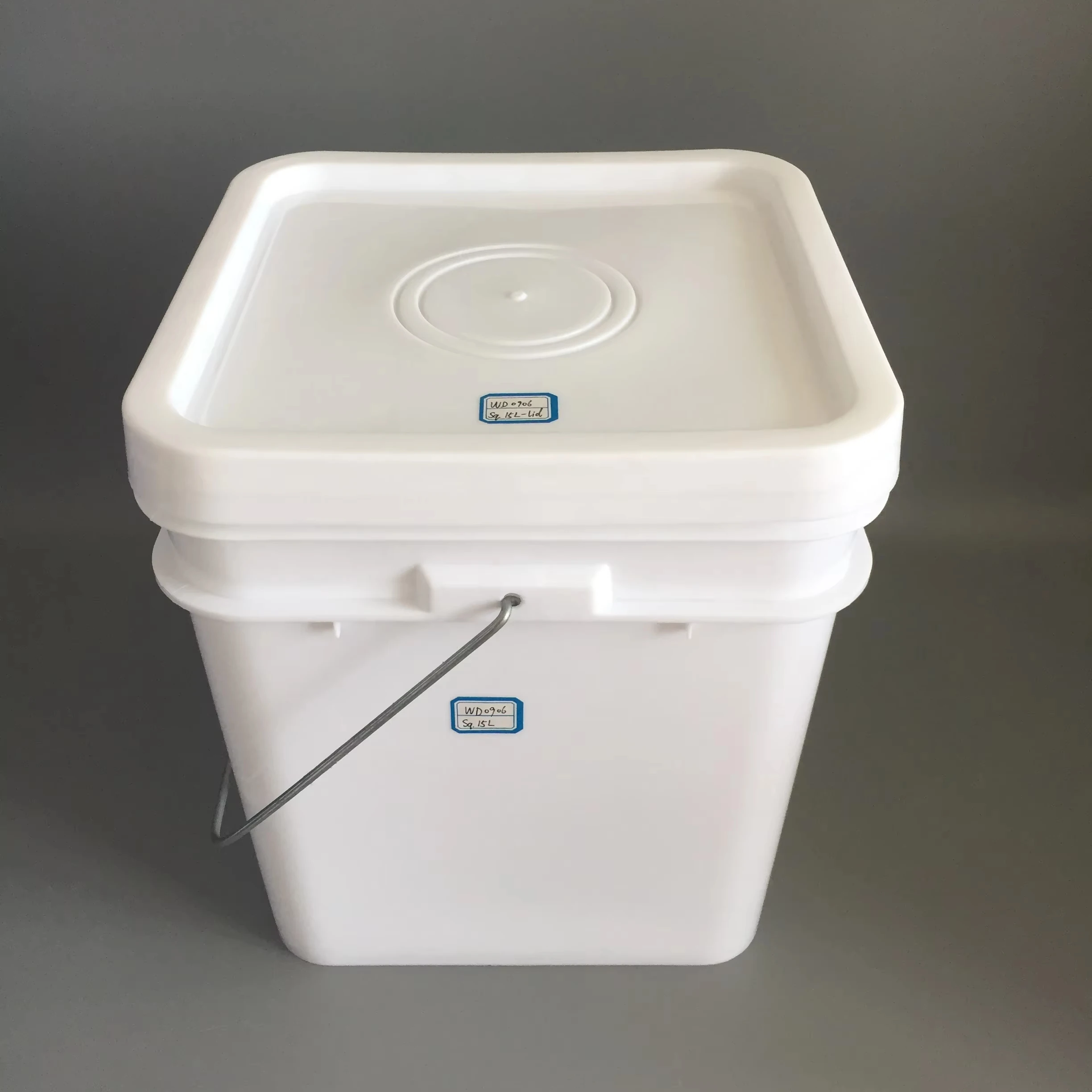 Low Price PP Material Large Capacity 15L Thickened Drop Resistant Square Plastic Bucket