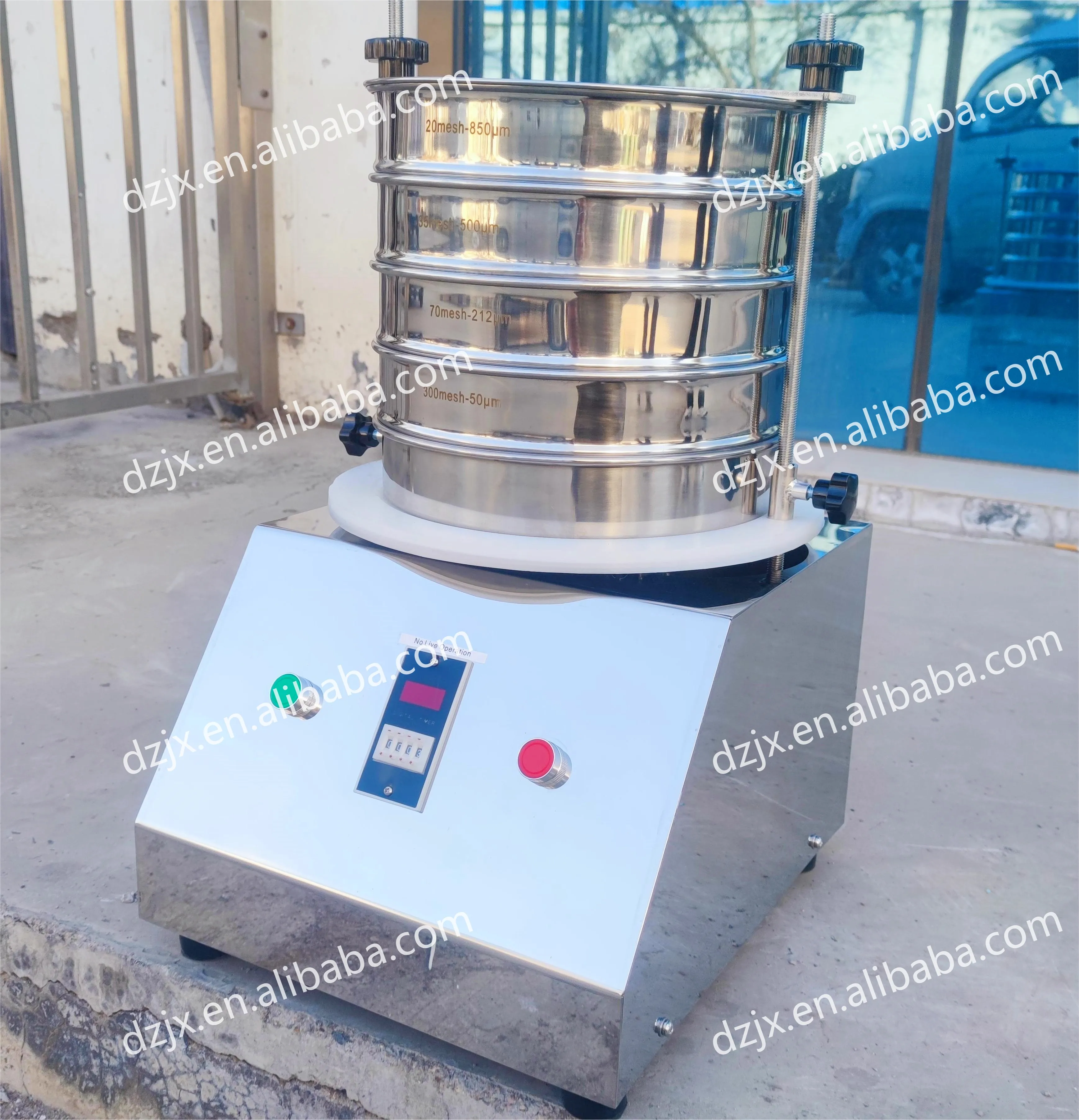 DZJX Laboratory Screening Equipment Lab Quartz Test Sieve Machine For Aggregate Calcium Carbonate Soil Analysis Sieve Set