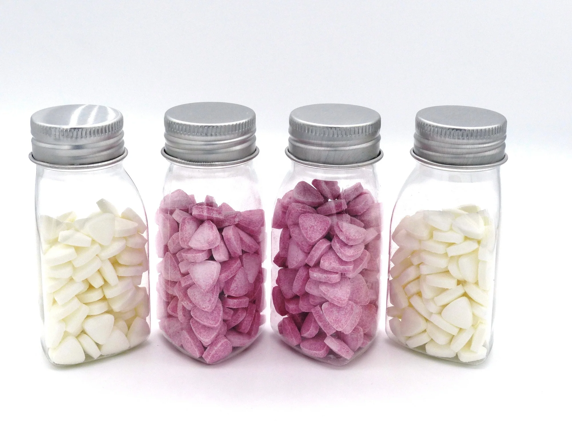 Triangle-Shaped Calorie-Free Stevia Sugar Hard Candy with Fruit Flavors Candy Type