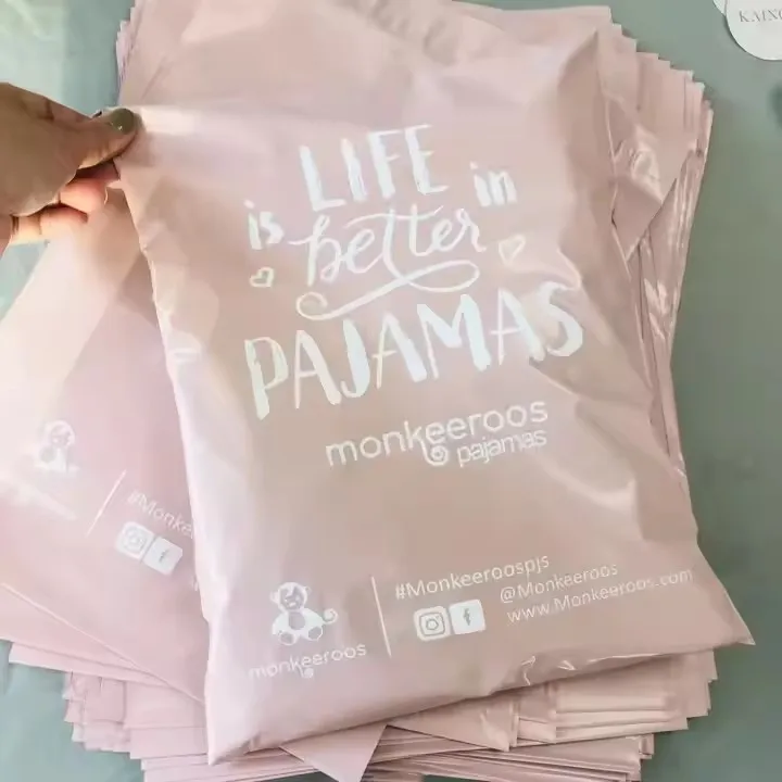 Wholesale Custom Packaging Printed Logo Self Sealing Shirt Clothes Zip Lock Clear Ziplock Plastic Zipper Frosted Clothing Bags