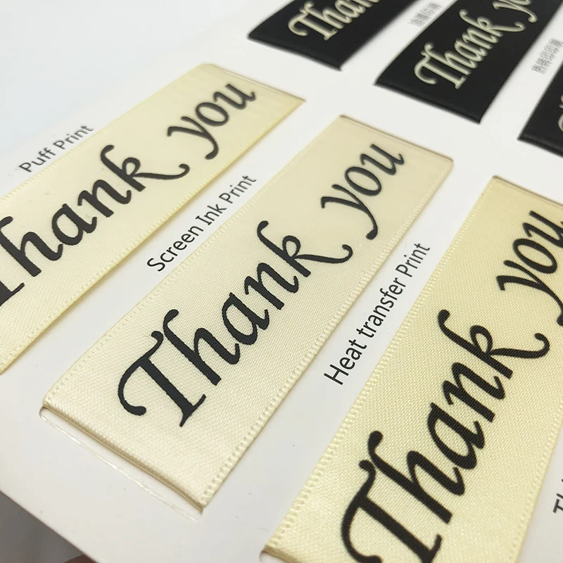 Gordon Ribbons Custom Gold Foil 3D Embossed Printed Gift Polyester Satin Ribbon With Logo Gift Packaging Ribbon