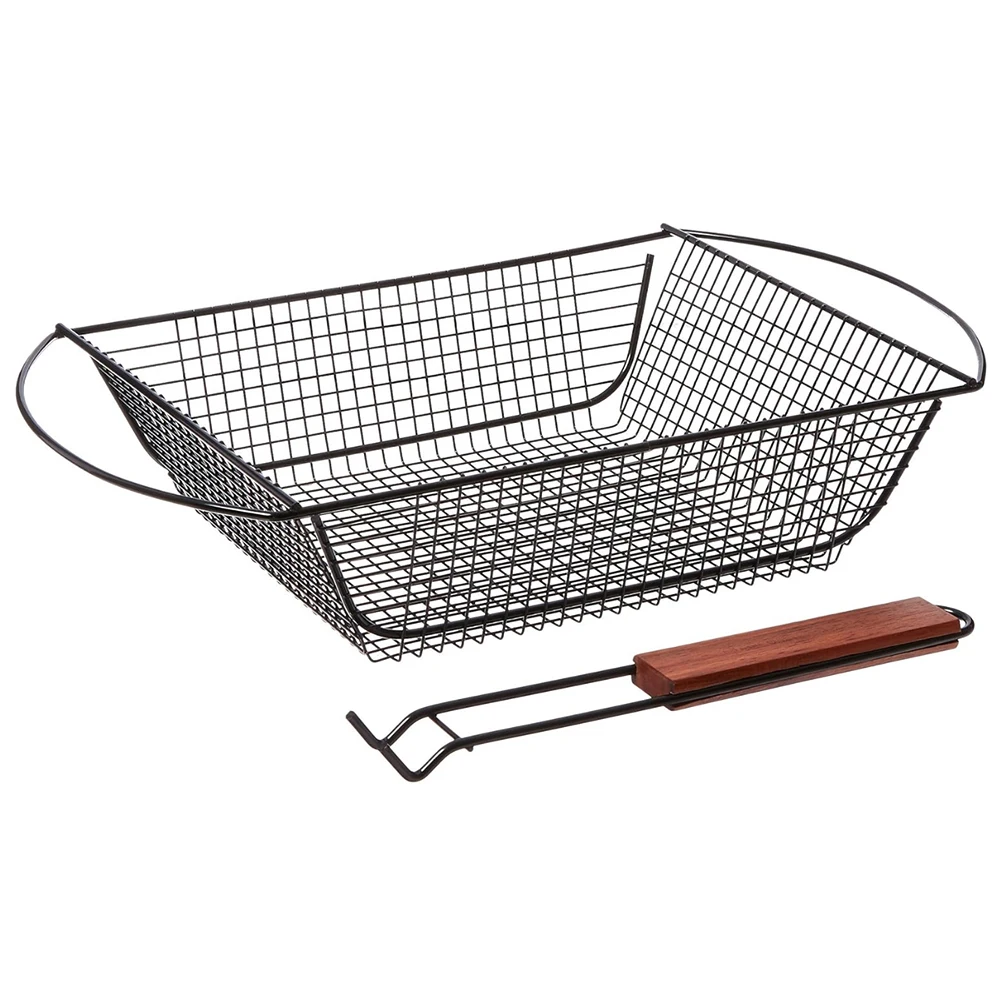 Factory Supplier Barbecue Grill Mesh Hot Sales Style BBQ Basket With Pin Handle
