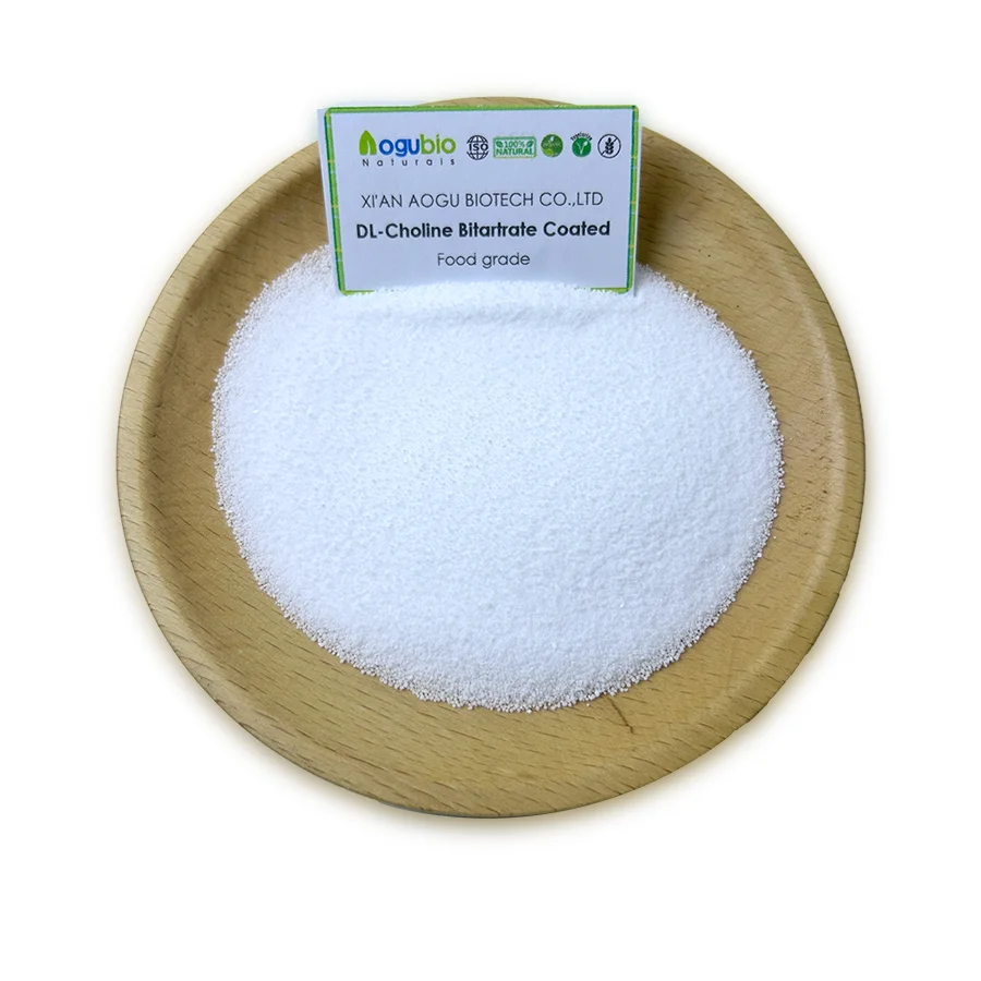 Aogubio Free Sample Choline Bitartrate Powder CAS 87-67-2 Amino Acid Choline Bitartrate