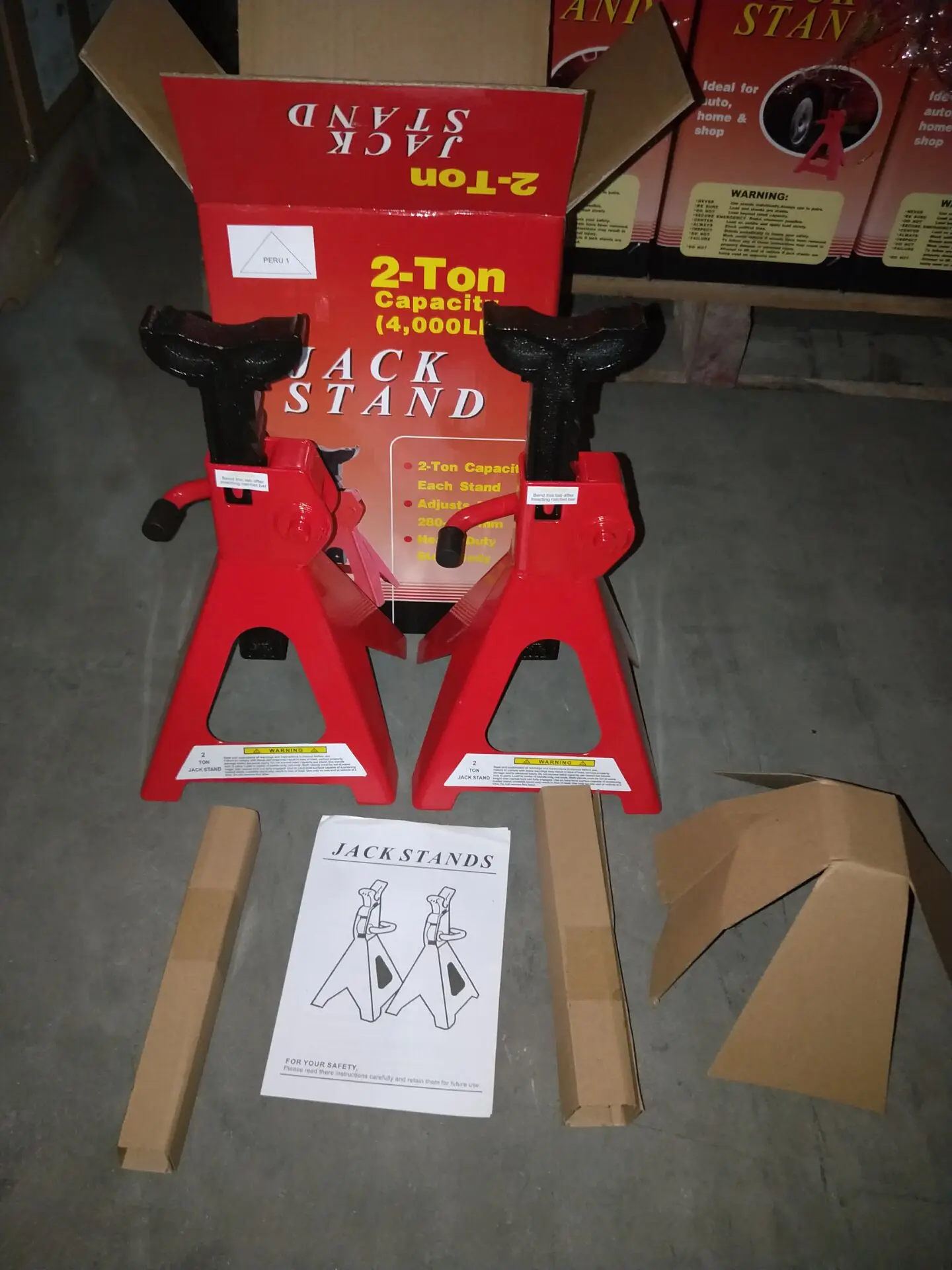 Dengshu 2TON/3TON/6TON Vehicle Tools Jack Stands Durable Frame Hydraulic Bottle Car StandJack