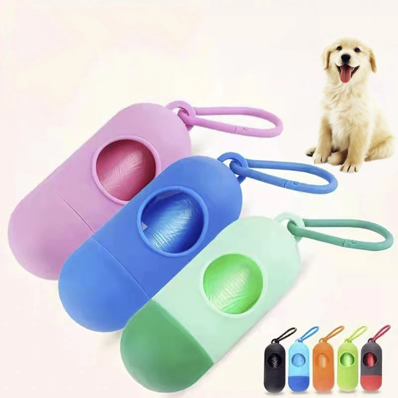 Custom Portable Dog Poop Bag Eco Friendly Biodegradable Cat Dog Poop Bag Dispenser For Dogs