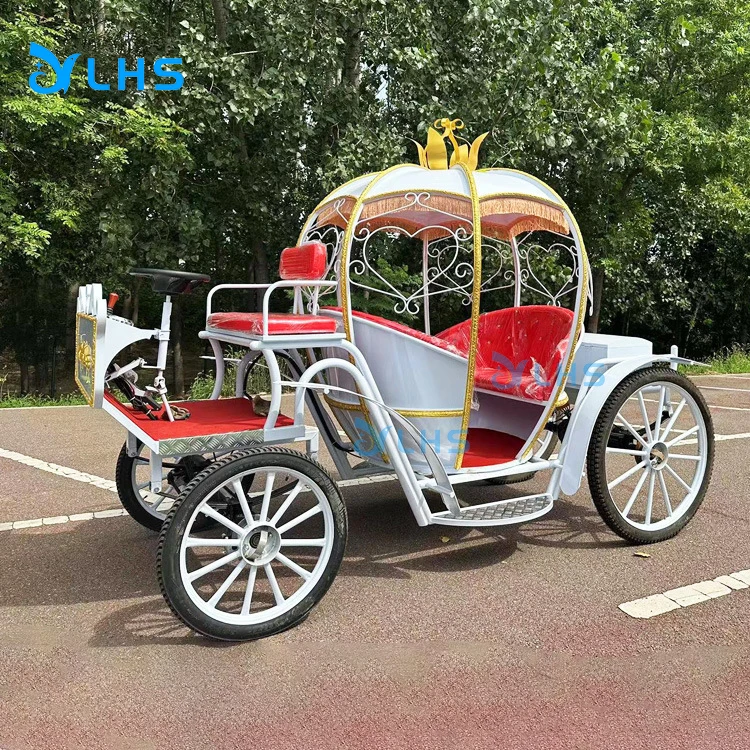 Wedding electric horse buggy/high quality electric horseless carriage/toursim sightseeing Horse carriage  for Sale