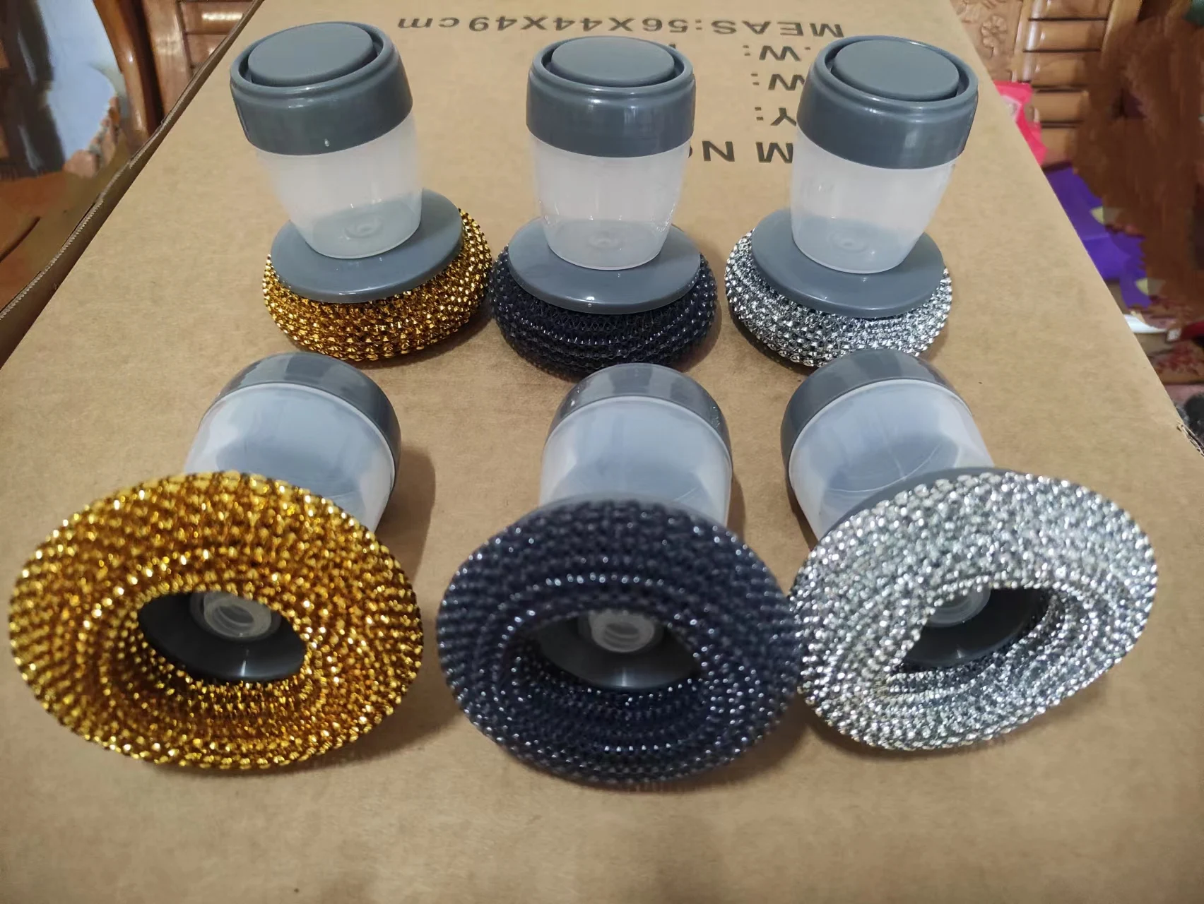 factory supplying stainless steel wire ball 0.13mm wire automatic scourer  spiral  wire ball kitchen cleaning scourer
