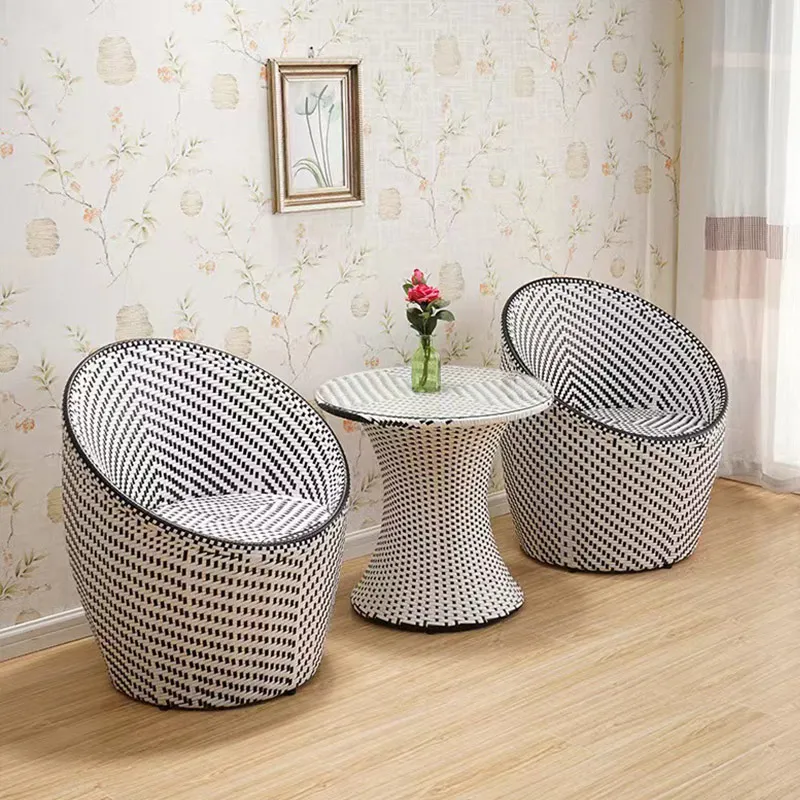Outdoor Furniture Garden Optional Color Modern Rattan Chair Material Plastic