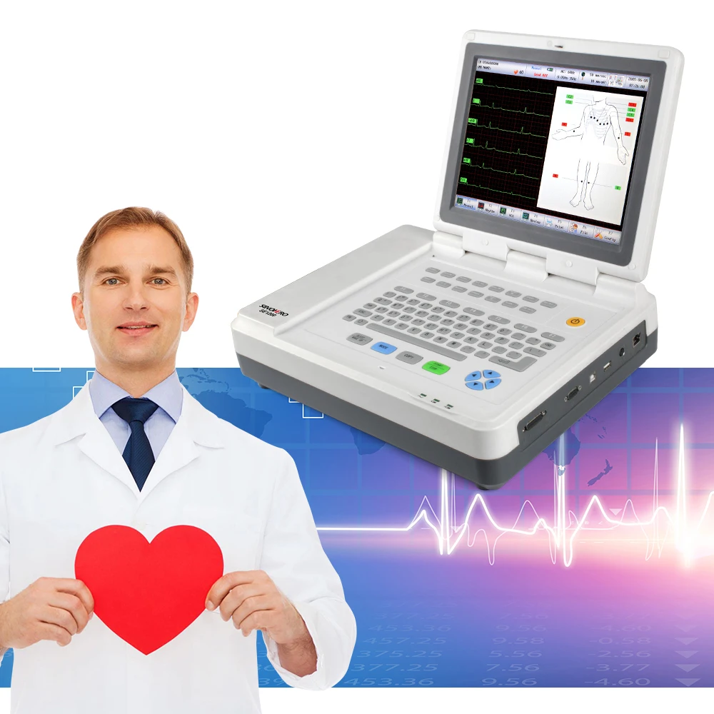 Medical Equipment Paper ECG Monitor Sinohero Se1200 Portable 12 Channel ECG Machine