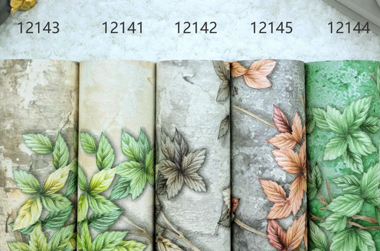 Factory Direct Sale botany textured wall waterproof 3d 53cm pvc wallpaper for bedroom walls,luxury Wallpaper made in China