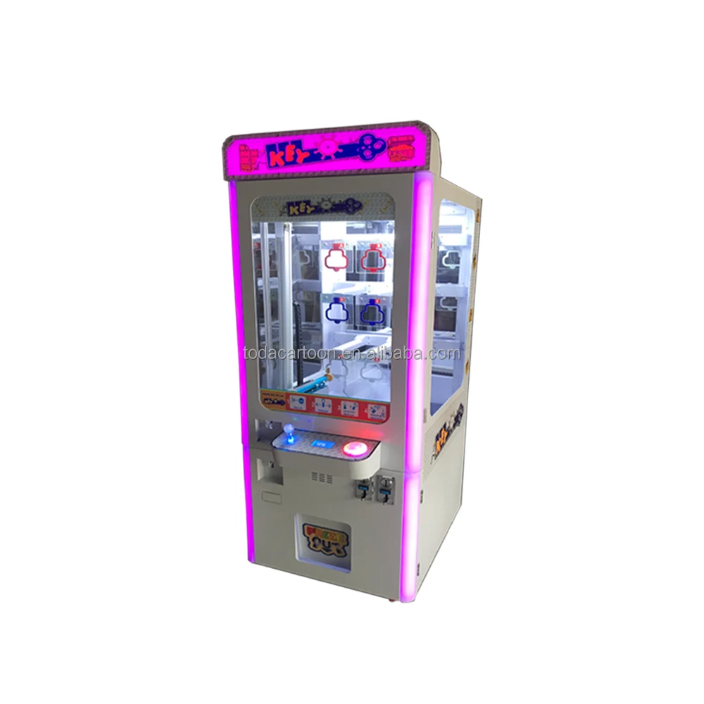 Toda coin operated prize vending toys arcade golden key master game machine mini key master vending game machine