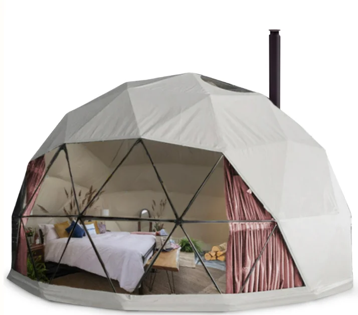 8M 4 -6 Person Waterproof Pvc Domes,Glamping Geodesic Dome Tents