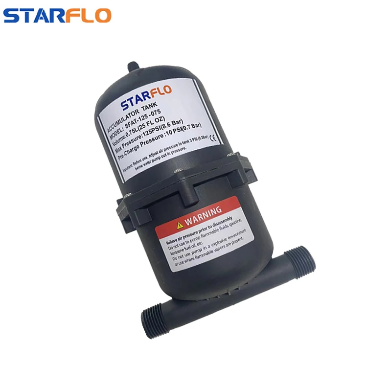 STARFLO 125PSI 12 В dc 0 75 л Аккумулятор давления воды в баке контроля расхода караван аккумулятор для морских судов
