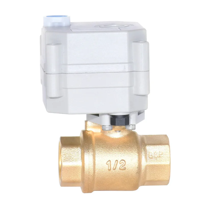 1/2 латунный шаровой клапан с электроприводом 9-24vac/DC или 110-230VAC Auto Return NO/NC Failsafe ручным управлением