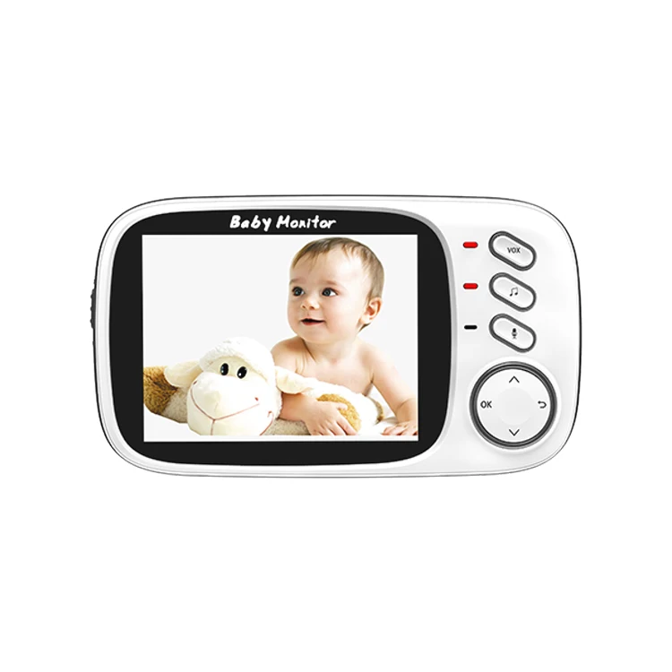 
portable monitoring automatic night vision temperature display baby voice intercom monitor 