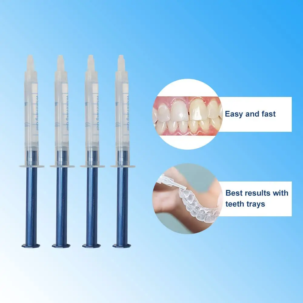 Clinic Professional Teeth Whitening Gel Kit Custom Private Logo 35% CP 44% HP Tooth Dental Bleaching Whitener Gel Wholesale