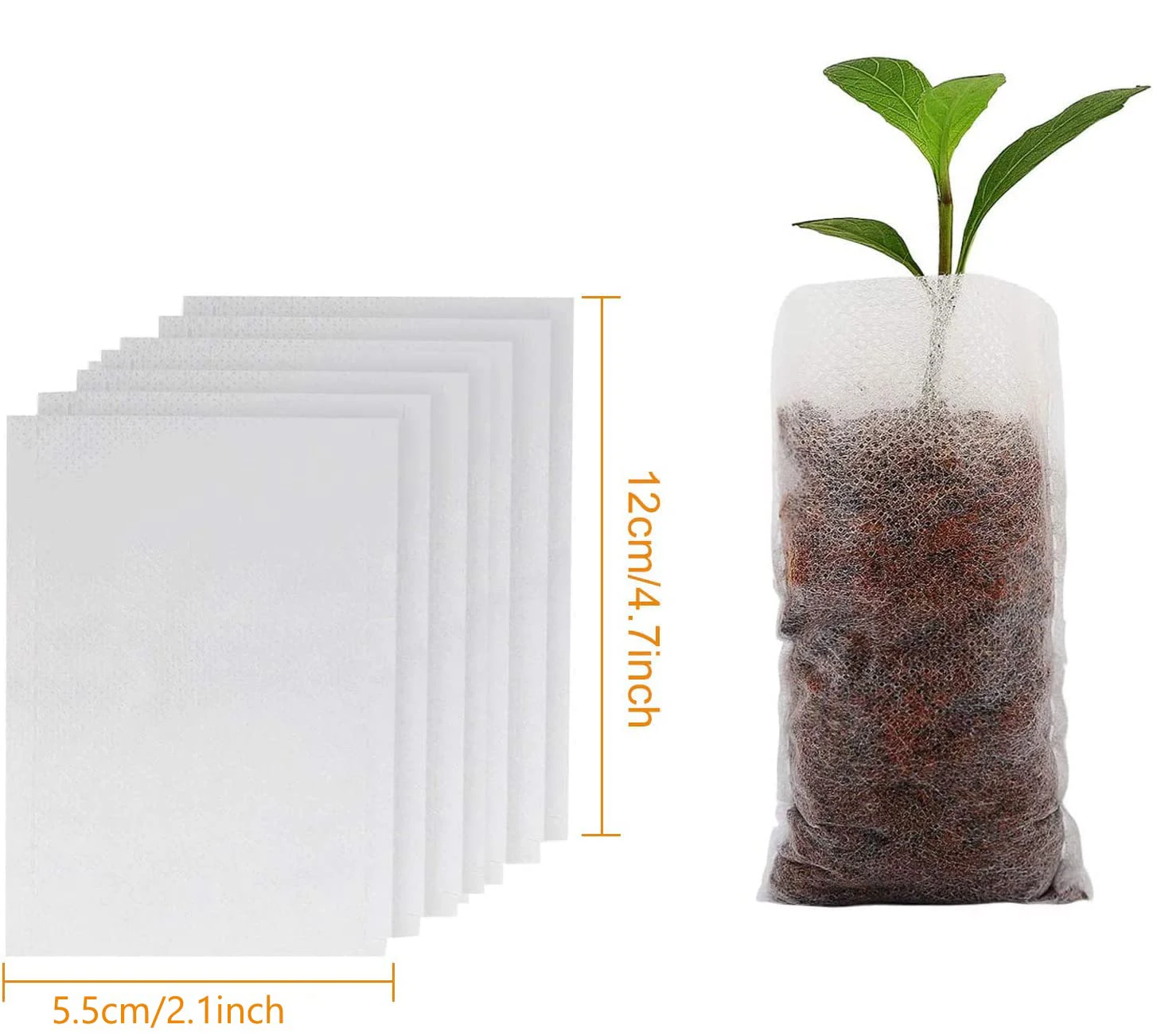 sms Non-Woven Plants Nursery Bags biodegradable nonwoven fabric nursery plant grow Seeding Bags