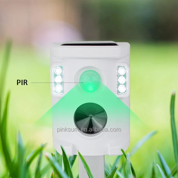 Энергосберегающие продукты, рабочие модели, ультразвуковой репеллент для животных на солнечной энергии для использования вне помещений