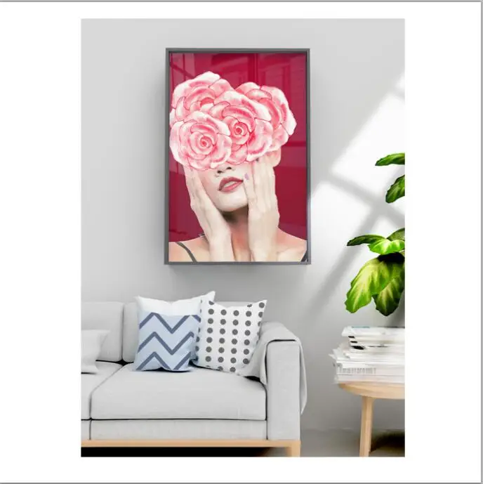 5D Diamond art women Cabin Scenic Diamond Embroidery Full Drill Cross Stitch Wall Art Diamond Painting