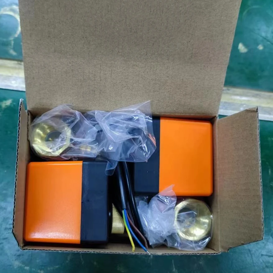 BSPT Connection 220v Motorized Electric Three Way Brass Ball Valve with PTFE Seat