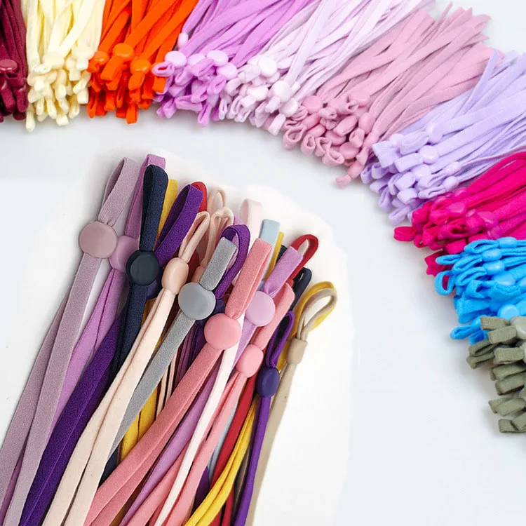 Rope Ear Loop Face Rope Ear Wear Strap Elastic Straps Extender With Silicone Buckle Head Strapping Adjustable