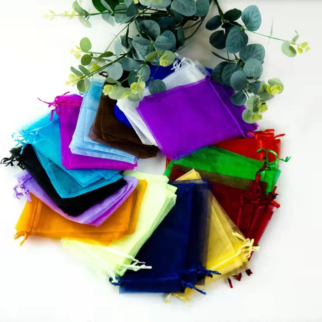 Manufacturer direct selling organza bag custom color size gift bag jewelry bags