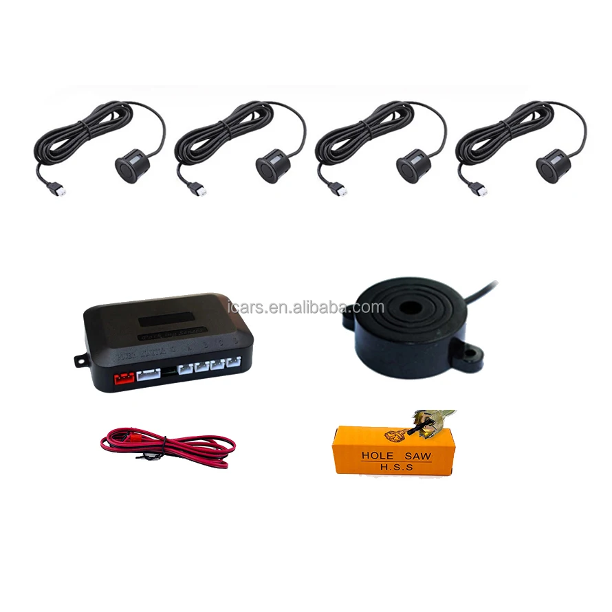 Buzzer / LED / LCD wholesale front rear parking sensor 8 front and rear parking sensor kit