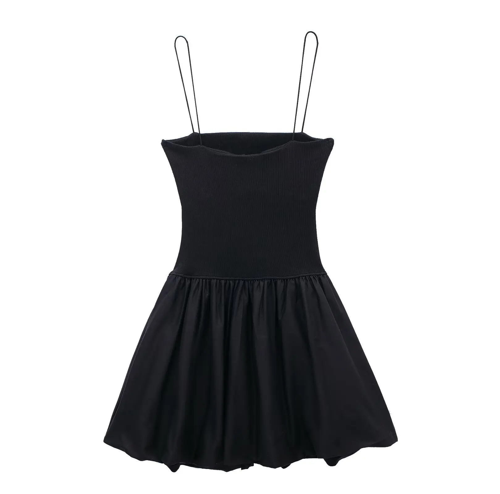 Women Low Neck Sleeveless Slim Waist Dress