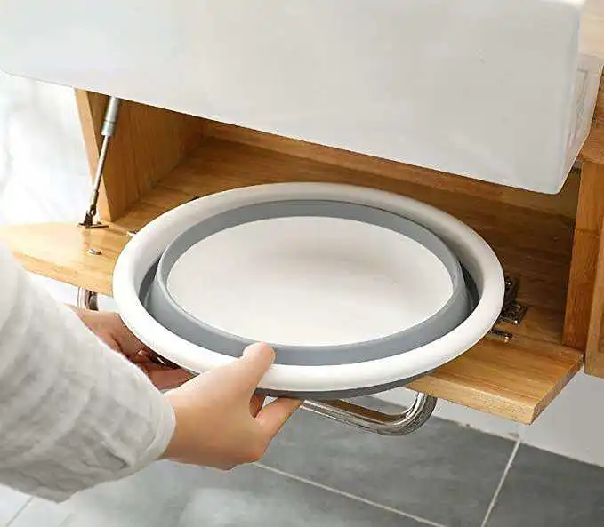 Supply Collapsible Bathroom Kids Basin Safe Tpr Pp Plastic Round Laundry Portable Foldable Wash Plastic Water Basin